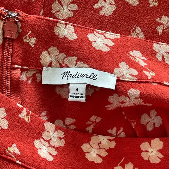 Madewell Ruffle-Wrap Midi Skirt in Happy Hibiscus - Picture 9 of 12